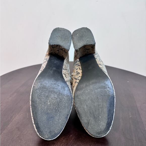 Topshop Elise Snake-Embossed Ankle Boot - Size 6.5 - Picture 6 of 6